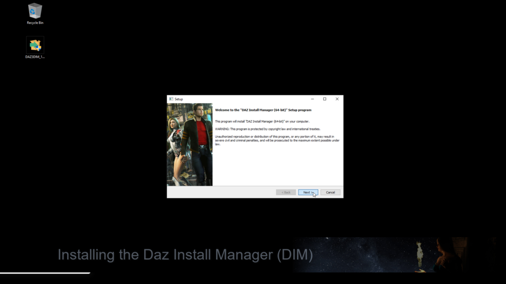 Daz Install Manager Splash Screen